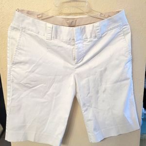 Banana Republic White Stretch Shorts